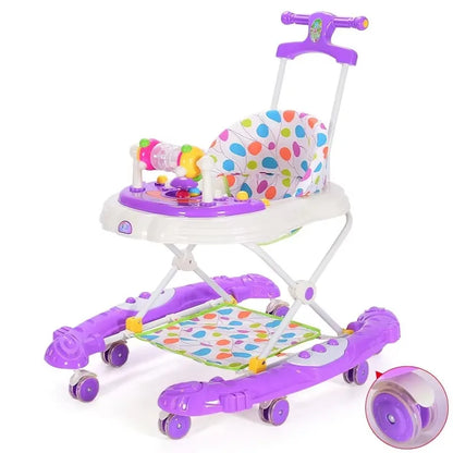 Baby Walker for Toddlers: Anti-Bowleg, Anti-Rollover, Multi-Functional – Pushable & Seatable, Suitable for Boys & Girls
