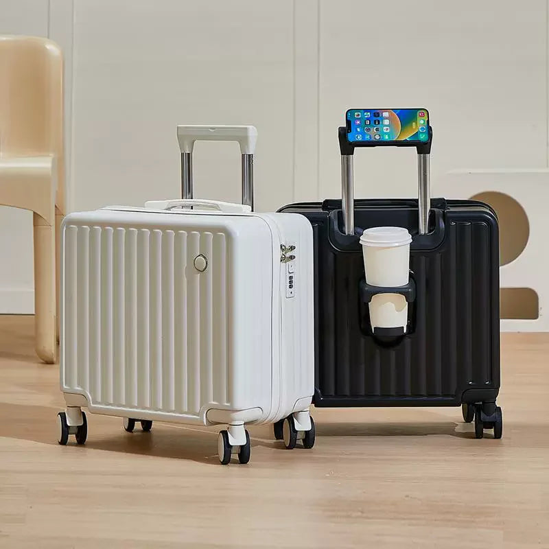18-Inch Luggage 2025 Fashion Small Luggage Lightweight Travel Trolley Case with Combination Lock