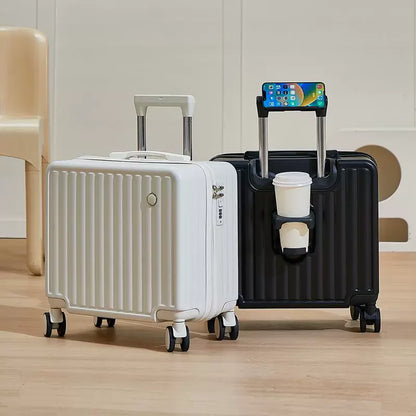 18-Inch Luggage 2025 Fashion Small Luggage Lightweight Travel Trolley Case with Combination Lock