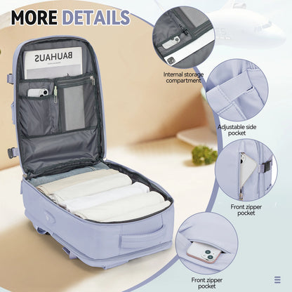 Carry on Luggage Backpack 40x30x20 Backpack Travel Cabin Ladies Backpack Waterproof Backpack，Hand Laptop Backpack for Men,  Bag