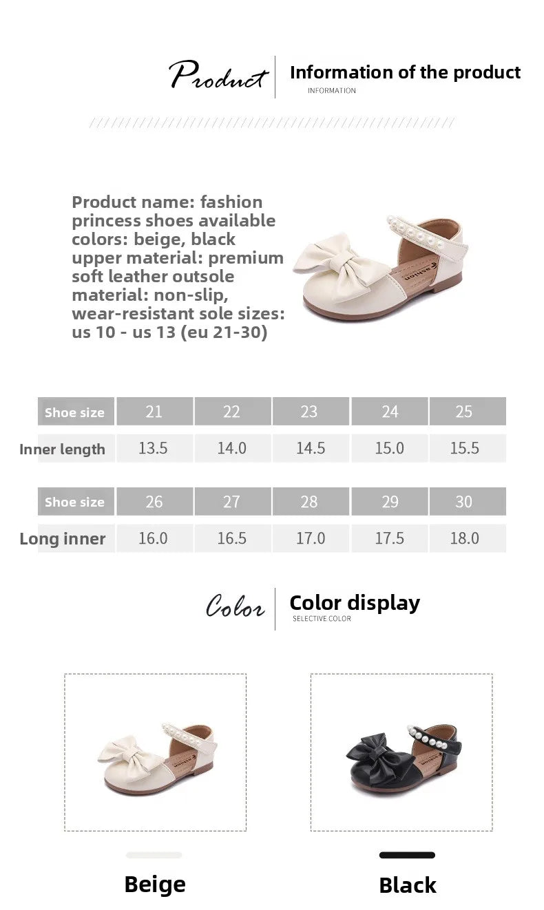 Girls' Sandals and Children's Princess Shoes 2026 Spring New Arrival for Girls Student Rhinestone Bow Performance Shoes