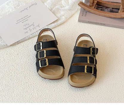 Girls Boys Summer New Fashion Korean Style Soft Bottom Anti-slippery Versatile Open-toe Beach Shoes