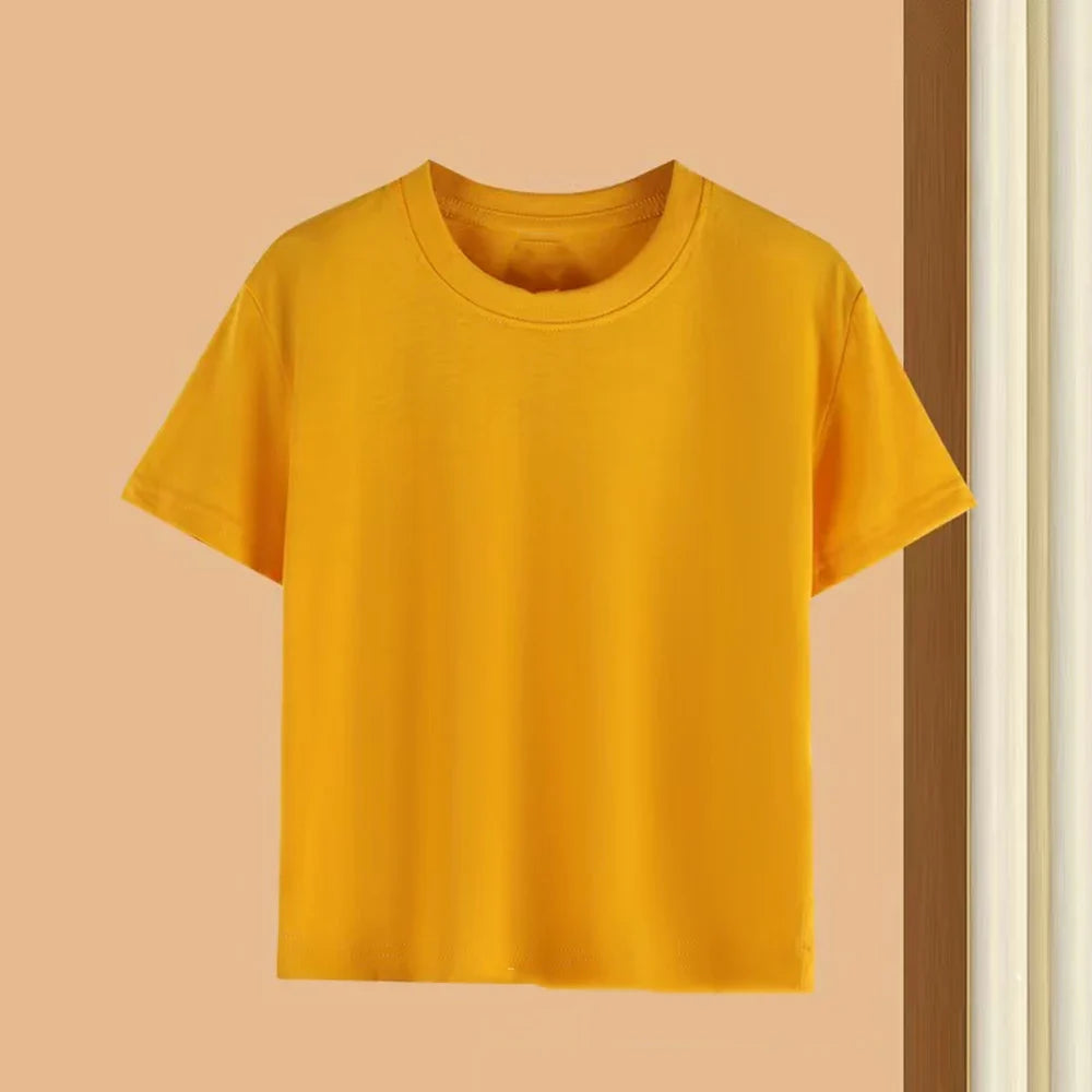 Summer Kids Clothes Streetwear Print Cartoon T Shirt Short Sleeve Baby Tops Tees Korean Boys Girls Clothes Y2k Cotton T Shirts