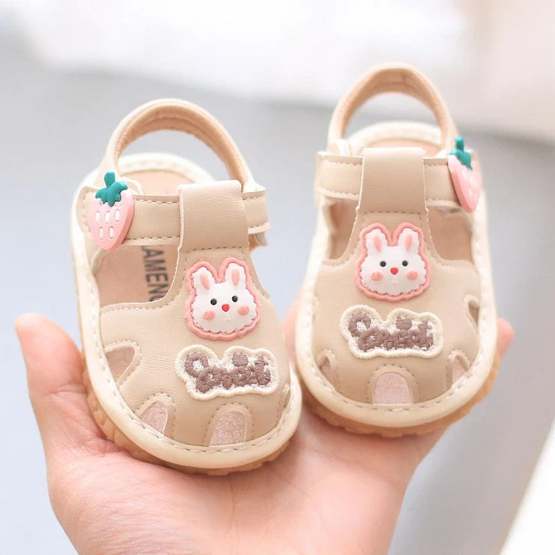 Baby Boys Girls Sandals Summer Baby Wedding Dress Flat Shoes Newborn Crib Shoes First Walkers Prewalkers Shoes