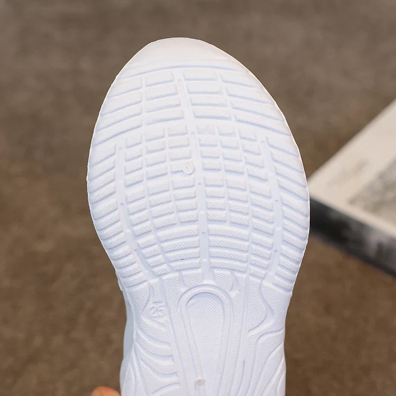 Lightweight Boys Girls Casual Shoes Breathable Slip on Kids Casual Sneakers Anti-slip Toddler Flats Outdoor Walking Shoes