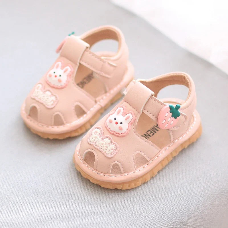 Baby Boys Girls Sandals Summer Baby Wedding Dress Flat Shoes Newborn Crib Shoes First Walkers Prewalkers Shoes