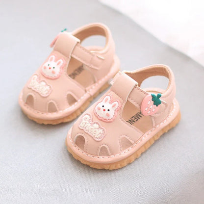 Baby Boys Girls Sandals Summer Baby Wedding Dress Flat Shoes Newborn Crib Shoes First Walkers Prewalkers Shoes