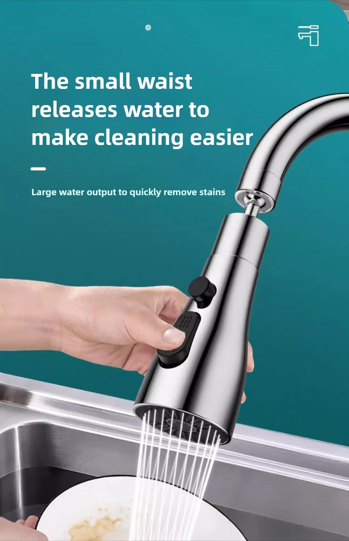 Universal 360° Rotate Kitchen Faucet Extender Aerator Plastic Splash Filter Kitchen Washbasin Faucet Bubbler Nozzle Aerator (Available)