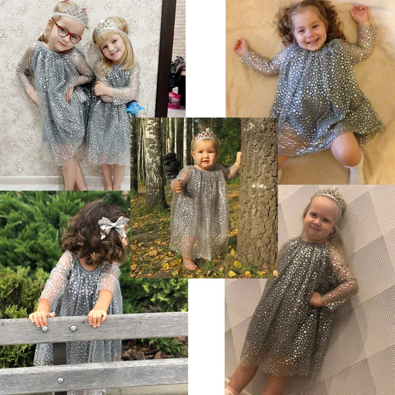 Baby Girl Dress For New Yesr Party Kids Clothes Girls Child Birthday Party Dress Tulle Tutu Princess Dress 1-8Y