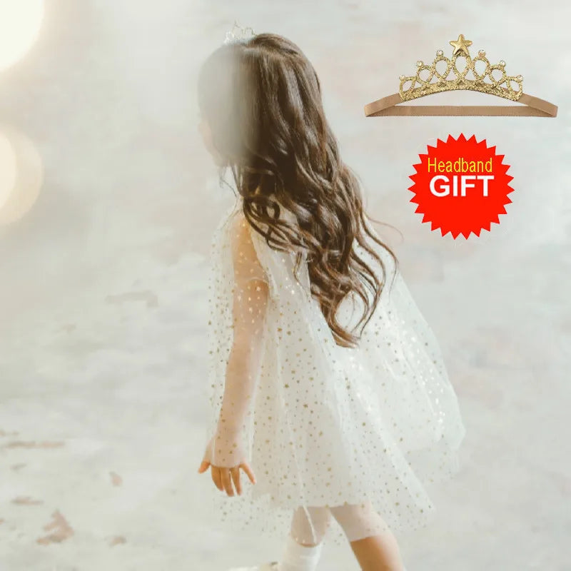 Baby Girl Dress For New Yesr Party Kids Clothes Girls Child Birthday Party Dress Tulle Tutu Princess Dress 1-8Y