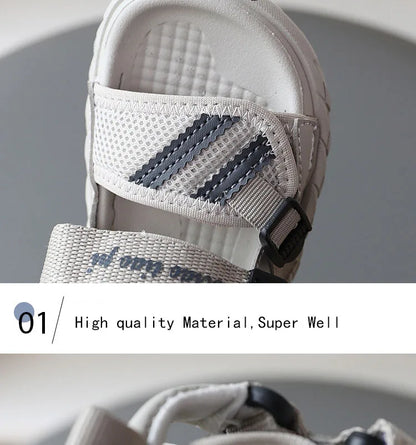Girls Beach Sandals Summer Baby Sport Sandals Boys Net Cloth Kids Sneakers  Comfortable Canvas Water Shoes Kids