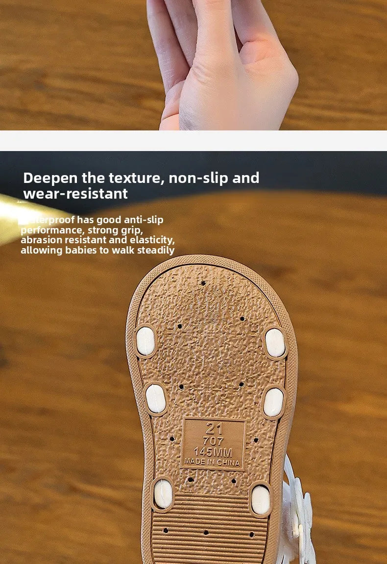 1-10Y Baby Girls Sandals Summer Children's New Cool Fashion Princess Cute Versatile Shoes for Students Flat Sandal Casual Shoe