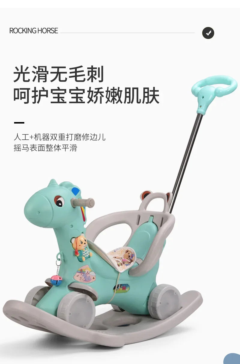children rocking horse rocking horse dual-use baby  chair baby toy children horse ride on toys