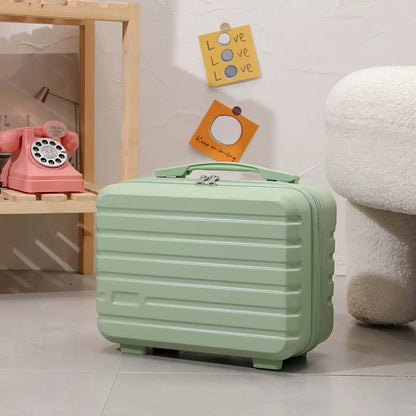Hand Luggage Cosmetic Bag, Women's Mini  Bag, Company Gift Small Box, Toiletries Stylish Vintage Lightweight Suitcase Student Mu
