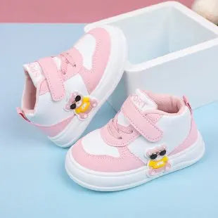 New Baby Girls Sneakers Board Shoes Cartoon Prints Soft Bottom Non-slip Children Casual Walking Shoes Boy Kids Children Shoes