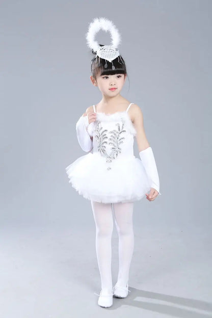 Summer Party Girls Dresses Kids Clothes Vestidos Princess Outfit Girl Dress Tutu Stage Ballet Leotards Dance Costumes Ballerine