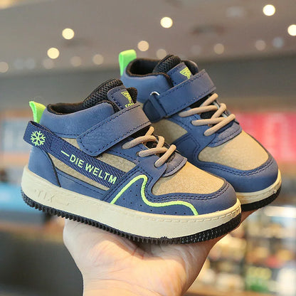 Children Casual Shoes for Boys Breathable Sneaker Antumn Winter Kids High Top Children's Board ShoesStudents School Shoe