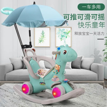 children rocking horse rocking horse dual-use baby  chair baby toy children horse ride on toys