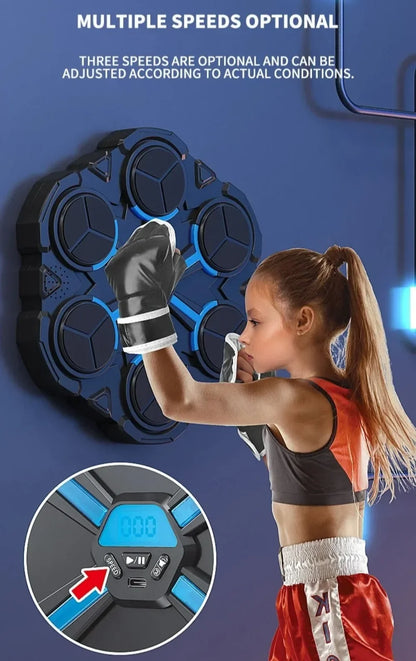 Smart Bluetooth Connection Music Boxing Trainer Machine Children's Strike Reaction Indoor Target Sanda Training Device