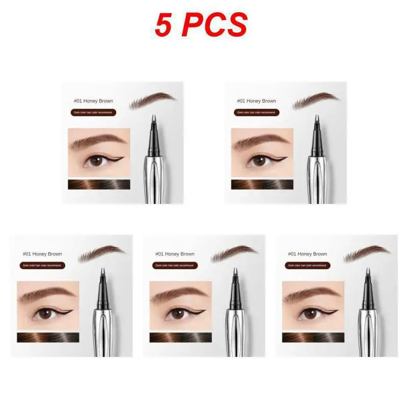 Eyebrow Pen Waterproof Anti Sweating Non fading Halo Dyeing Natural And Long lasting Wild Eyebrow Pen Multi Water Eyebrow Pen