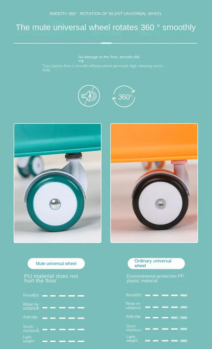 Lazychild Baby Walker 8-gear Adjustable Multi-function Anti-O-leg Anti-rollover Folding Baby Starting Car 5-18 Months Hot New