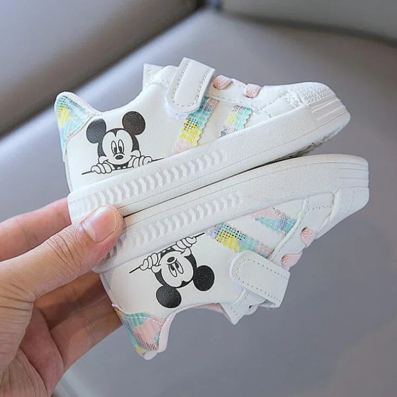 Children's White Shoes Spring and Autumn Kid's Sports Shoes Anti slip Lightweight Boys Board Shoes Soft Sole Baby Casual Shoes