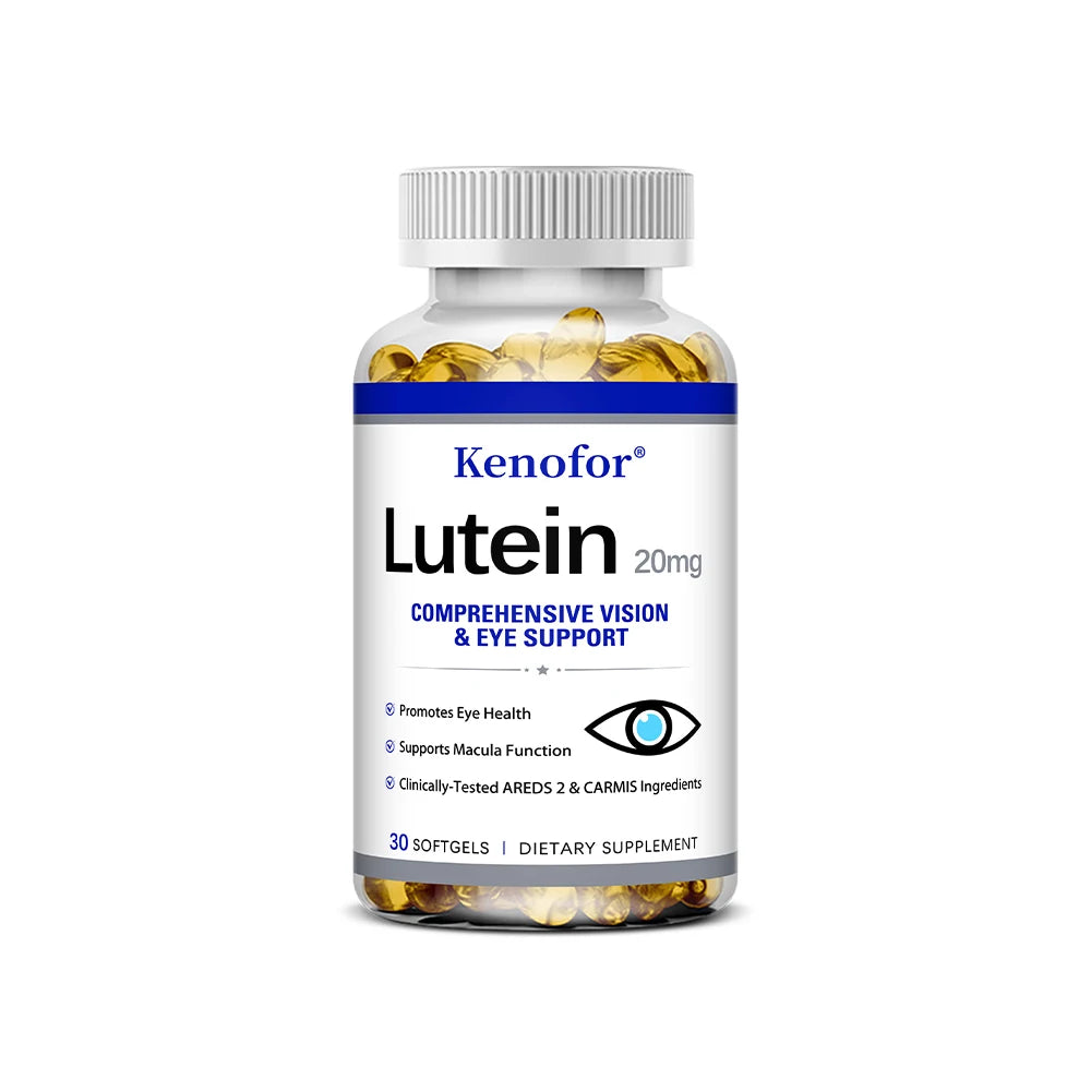 Lutein Capsules - with Zeaxanthin and Vitamin E - Powerful Antioxidant, Eye Health, Improve Vision Health - 120 Capsules