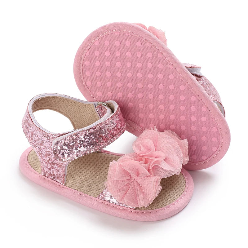 Fashionable Baby Girl Shoes Cute Classic Pink Theme Casual Flat Shoes Soft Sole Comfortable Lightweight Walking Shoes