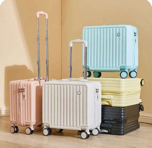 18-Inch Luggage 2025 Fashion Small Luggage Lightweight Travel Trolley Case with Combination Lock