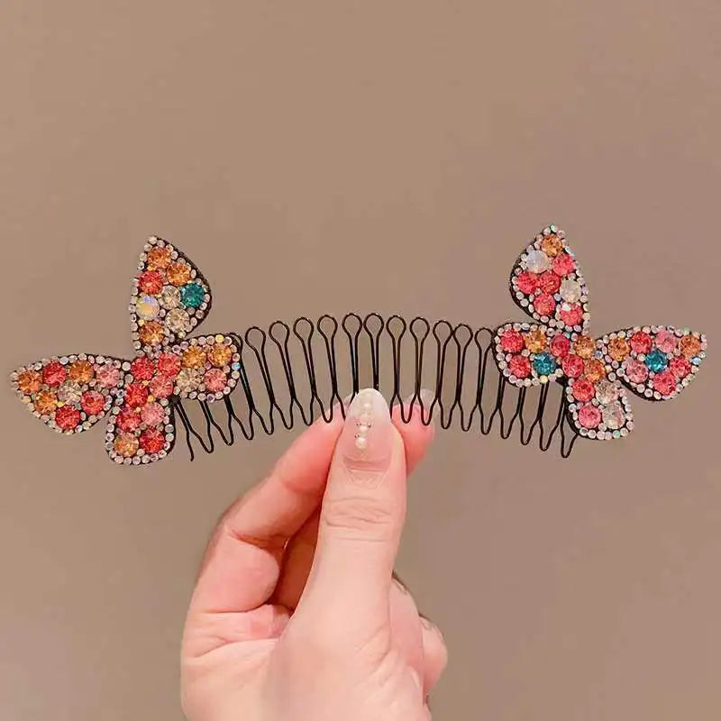 Camellia Hair Comb Invisible Bangs Hair Clip Tidy Artifact Hair pin Girls Hairpin Women Tools Fixed Inser Comb Hair Accessories