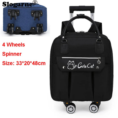 Portable Travel Luggage Bags 4 Wheels Big Capacity Unisex Trolly Travel Duffels Men New Rolling Suitcase Women Wheel Travel Bags