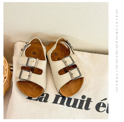 Boys Girls Summer Outdoor Soft Sole Anti Slip Kids Shoes Toddler Casual Open Toe Flat Sandals сандали