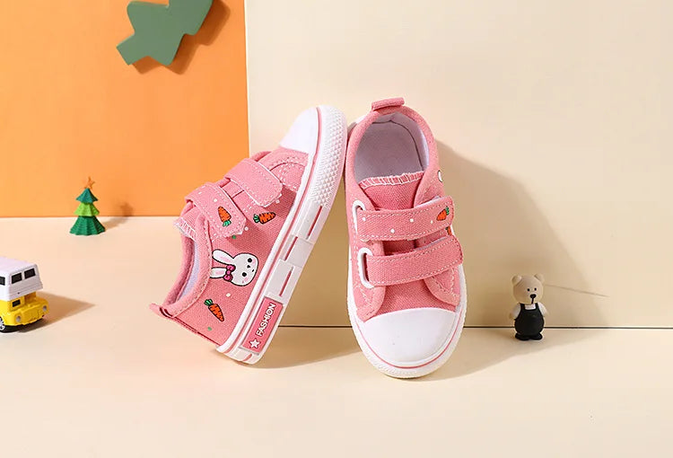 New Fashio Kid Shoe Boy Sneaker Shoe Spring Autumn Children Cartoon Canvas Sports Shoes Boys Girls Baby Board Shoes with Leisure