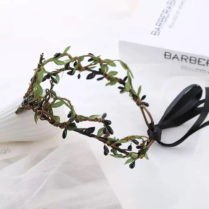 Elven Crown Elf Tiara Vine Headpiece Fairy Witch Diadema Crown Gothic Headband Woodland Dress Bridal Wedding Hair Accessories