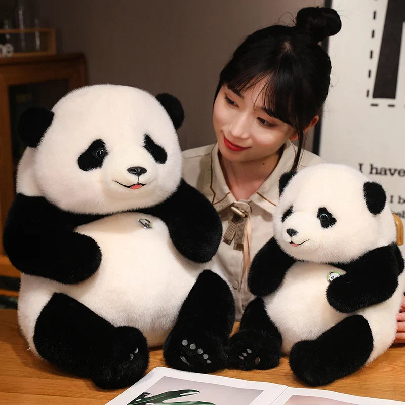 Adorable Base Simulation Lifelike Giant Panda FuBao Plush Toys Kawaii Stuffed Animals Soft Bears Baby Appease Doll Gifts