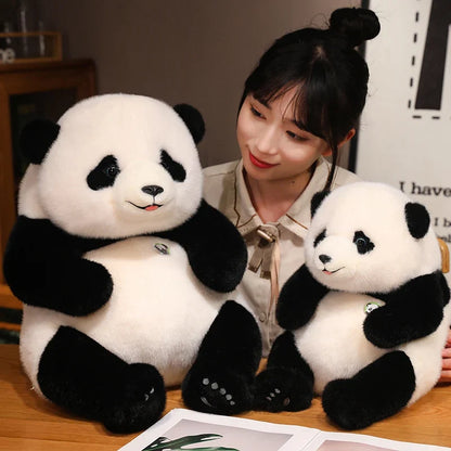 Adorable Base Simulation Lifelike Giant Panda FuBao Plush Toys Kawaii Stuffed Animals Soft Bears Baby Appease Doll Gifts