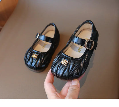 New Style Small Girls' Fashion Versatile Medium and Large Children's Soft Bottom Princess Shoes