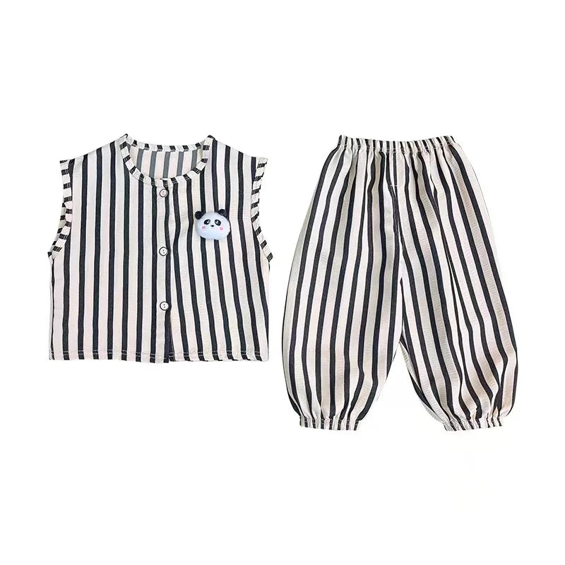 Children's Clothing Sets Pands Tanks+Short Pants Baby Outfit Set