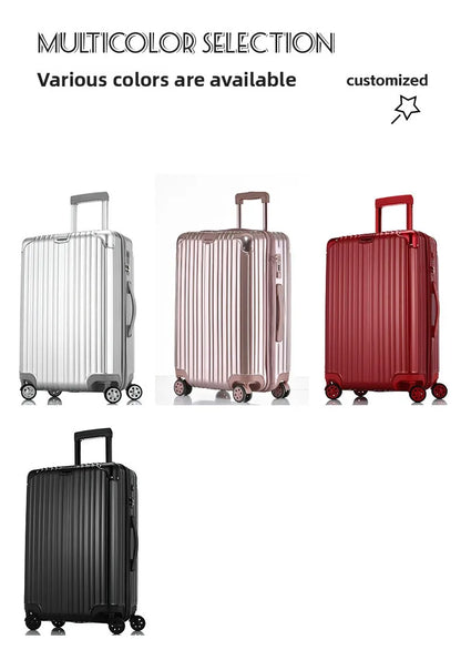 Magnesium Aluminum Alloy Luggage Set, 20" Carry-On & 28" Travel Suitcase with TSA Lock, Lightweight Durable