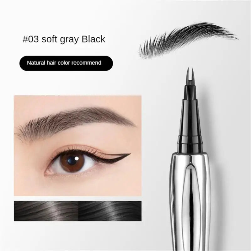 Eyebrow Pen Waterproof Anti Sweating Non fading Halo Dyeing Natural And Long lasting Wild Eyebrow Pen Multi Water Eyebrow Pen