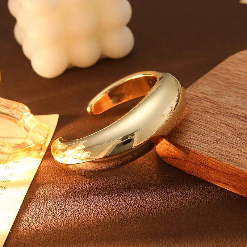 Fashion Exaggerated Irregular Bracelets for Women Simple Hip Hop Rock Personality Plastic Cuff Bangle Trendy Jewelry