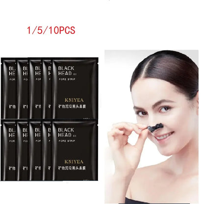 Deep Cleansing Black Mask Bamboo Charcoal Blackhead Remover Face Mask Skin Care  Peal-off Nose Mask Skin Care