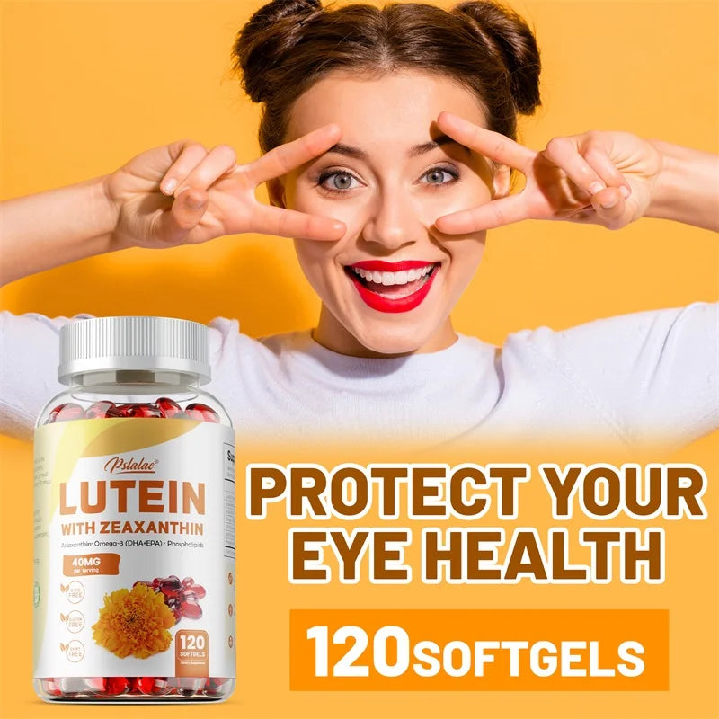 Lutein & Zeaxanthin Capsules - Supports Eye Health, Relieves Eye Fatigue, Promotes Overall Vision Health, Eye Antioxidant