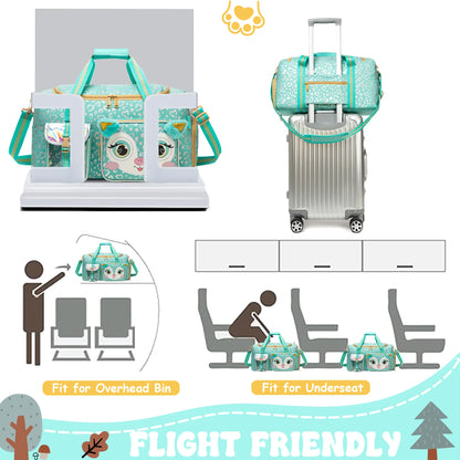 Girls Travel Duffle Bag with Shoe Compartment Sports Duffel   Pack Travel Luggage Handbag Outdoor Camping