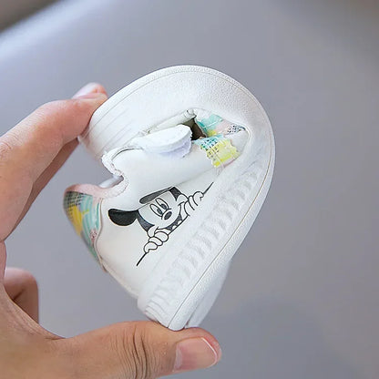 Children's White Shoes Spring and Autumn Kid's Sports Shoes Anti slip Lightweight Boys Board Shoes Soft Sole Baby Casual Shoes