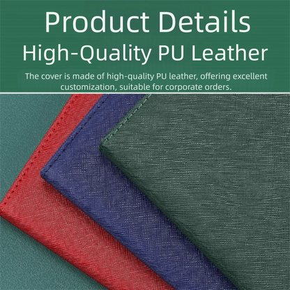 PU Leather Corporate Gifts Set Stylus Pen Refill Set Notebook Pen Set Customized Printing Flash Drive Customized Notebook