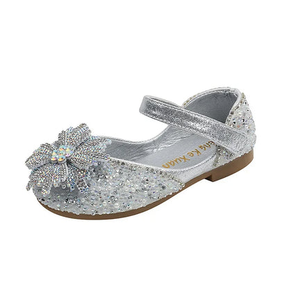 Spring Autumn Kids Fashion Leather Shoes 2025 New Girls Causal Performance Shoes Shallow Princess Ballet Children's Flat Shoes
