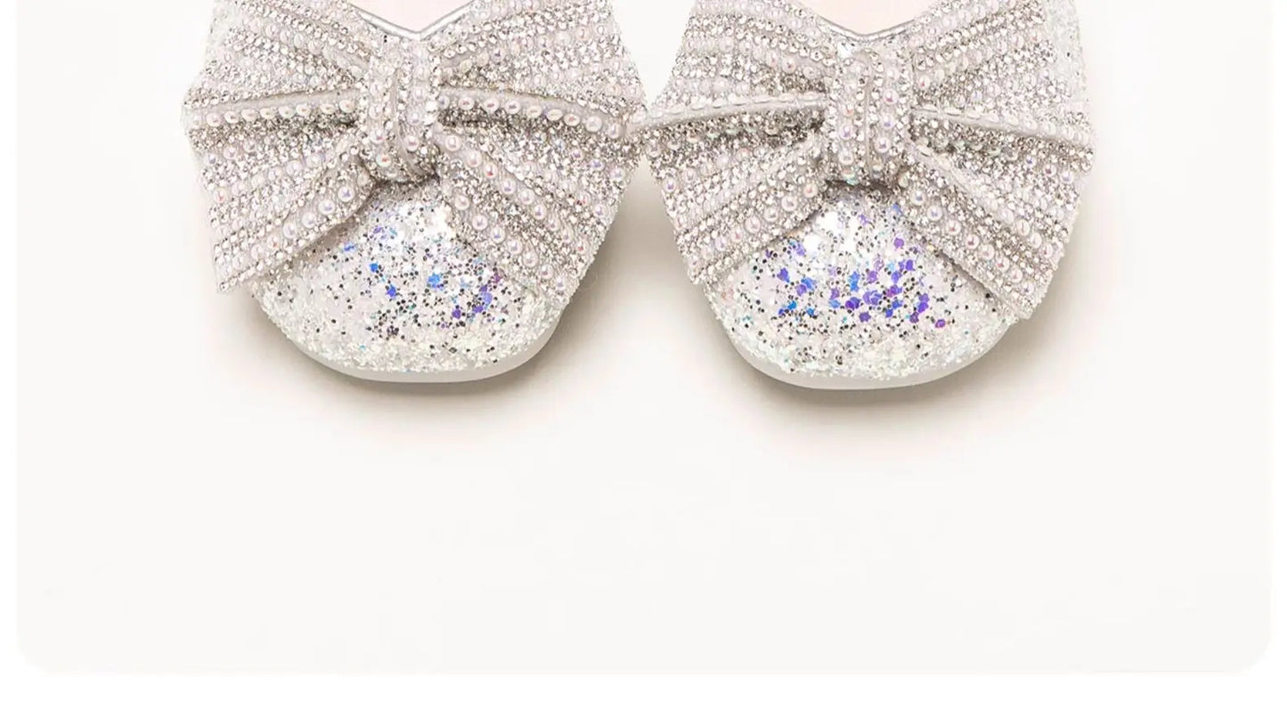 Brand Princess Shoe 2025 Summer New Sandals for Girls Kid Crystal Shoe Women Heels Gift Party Dresses for Girl Women's Sandals