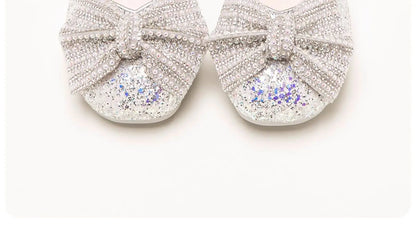 Brand Princess Shoe 2025 Summer New Sandals for Girls Kid Crystal Shoe Women Heels Gift Party Dresses for Girl Women's Sandals