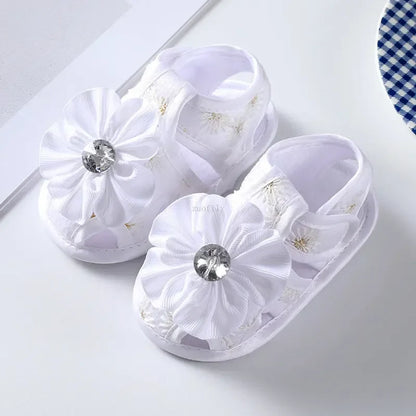 Newborn Infant Baby Girl Princess Bowknot Sandal Sneakers Toddler Soft Crib Walkers Casual Shoes